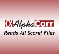 AlphaCorr Reads all Score! Files AlphaCorr Reads all Score! Files