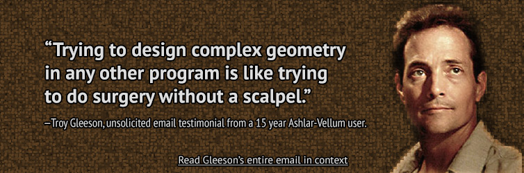 Unsolicited Testimonial from a 15 Year Ashlar-Vellum Products User