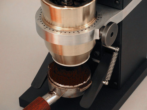 Professional Espresso Machine in the action