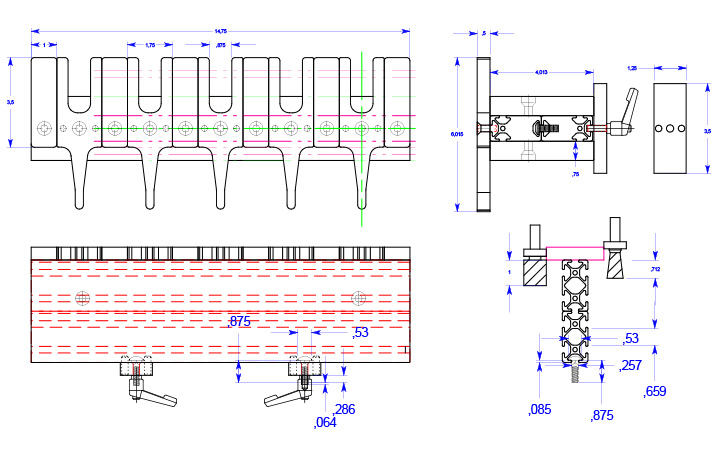 <b>Katie Jig Dovetail Joint System</b><span><br /> Designed by <b>Terry Hampton</b> • Created in <a href='/3d-modeling/3d-modeling-xenon.html'>Xenon CAD & 3D Modeling Software</a></span>