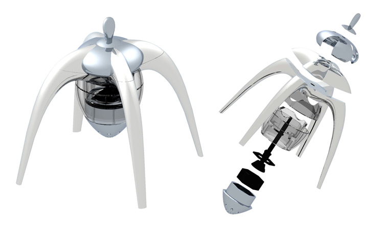 <b>Pepper Grinder Concept</b><span><br /> Designed by <b>Leon Bloxham</b> for <b>Massey University</b> • Created in Ashlar-Vellum CAD & 3D Modeling Software</span>