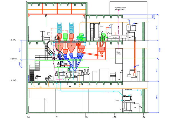 <b>Factory Plan</b><span><br /> Designed by <b>Walter Arnold</b> • Created in <a href='/2d-3d-drafting/2d-3d-cad-graphite.html'>Graphite Precision CAD Software</a></span>