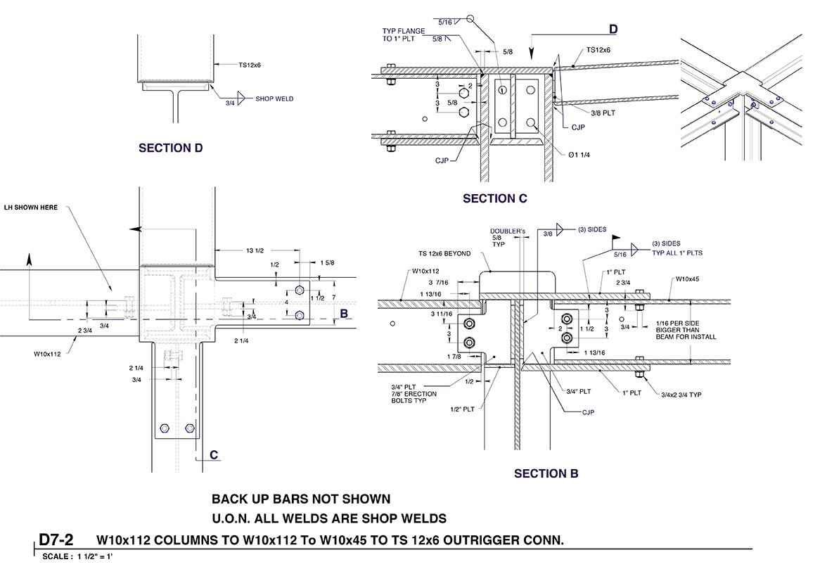 <b>Steel Frame Structure Elements</b><span><br /> Designed by <b><a href='/success-stories/a-3d-pictures-worth-a-thousand-dollars/'>Frank Portschy</a></b> • Created in <a href='/3d-modeling/3d-modeling-cobalt.html'>Cobalt CAD & 3D Modeling Software</a></span>