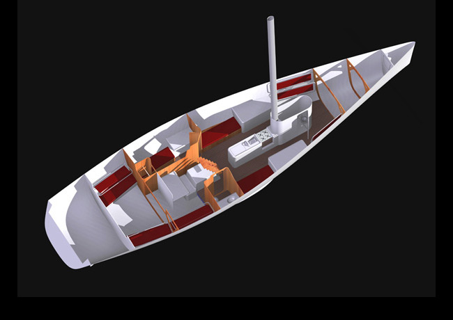 <b>B Malay Yacht</b><span><br /> Designed by <b>Jol Yates</b> for <b>Bakewell-White Design Group</b> • Created in <a href='/3d-modeling/3d-modeling-cobalt.html'>Cobalt CAD & 3D Modeling Software</a></span>