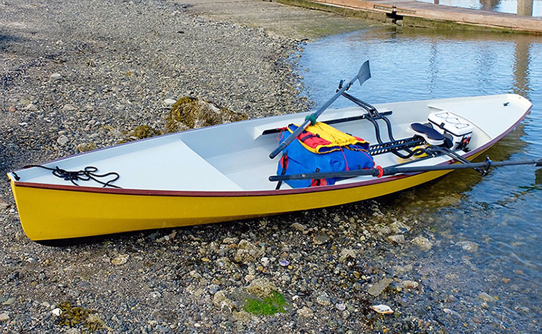 <b>Salish Skiff</b><span><br /> Designed by <b><a href='/success-stories/merrily-down-the-stream/'>Ronald Mueller</a></b> • Created in <a href='/2d-3d-drafting/2d-3d-cad-graphite.html'>Graphite Precision CAD Software</a></span>