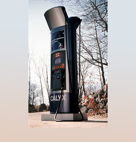 <b>Eclipse Gasoline Dispenser</b><span><br /> Designed by <b>Herbst Lazar Bell, Inc.</b> for <b>Marconi Commerce Systems</b> • Created in Ashlar-Vellum CAD & 3D Modeling Software • <i>2000 IDEA Gold Award Winner</i></span>